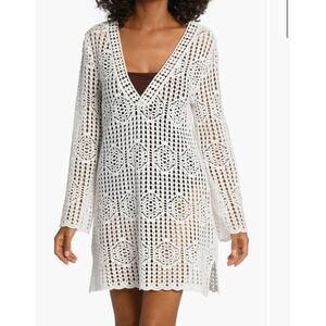 LABLANCA Resort Wear-‎ Waverly Long Sleeve Cover Up Dress Size Medium